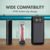 Combo: 4 PCS Tenergy Li-ion 18650 Cylindrical 3.7V 2600mAh (39170)