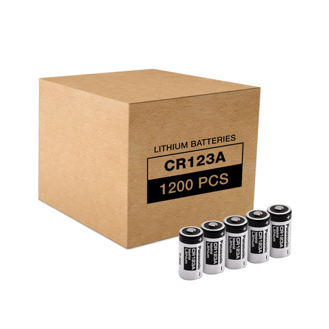 1200 pcs of Panasonic Lithium CR123A 3V Batteries (39526)