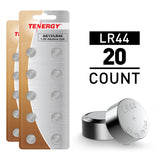 Tenergy AG13 / LR44 1.5V Alkaline Button Cells, 20pcs (2 x (40033)