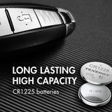 Tenergy CR1225 3V Lithium Button Cells, 20pcs (2 x Cards) (40042)
