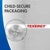 Tenergy CR1632 3V Lithium Button Cells, 5pcs (1 Card) (40049)