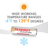 Combo: 120pcs Tenergy AA Size (LR6) Alkaline Batteries (40393)