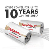 Tenergy 24pcs D Size (LR20) Alkaline Batteries (40397)