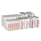 Tenergy Combo 60 Pack Alkaline Batteries, 24 Pack AA (40448)