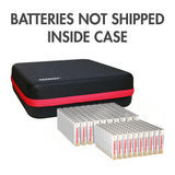 Tenergy 200 Batteries and Large Battery Organizer Storage Case (40450)