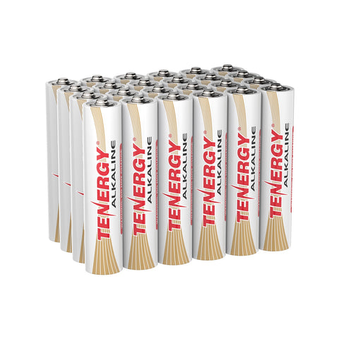 1 Box: 24pcs Tenergy AAA Size (LR03) Alkaline Batteries (40901)