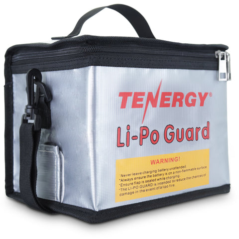 Tenergy Fire Retardant Lipo Zipper Bag, 8.5 x 6.5 x 5.7inch (52027)