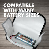Tenergy 2-pk, Fire Retardant Lipo Battery Bags for Charging (52028)