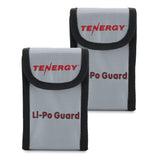 Tenergy 2-pk, Fire Retardant Lipo Battery Bags for Charging (52029)