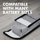 Tenergy 2-pk, Fire Retardant Lipo Battery Bags for Charging (52029)