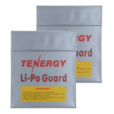 Tenergy 2-pk, Fire Retardant Lipo Battery Bag for Charging and (52030)