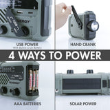 Tenergy Multifunctional Hand Crank Emergency Radio (58063)