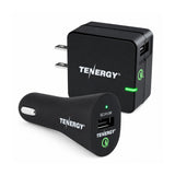 Tenergy 18W Fast USB Charger Combo Kit - Dual Wall & Car Fast (59088)