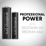Panasonic Eneloop Pro AA Batteries - BK-3HCCA8BA - 8 Pack (12 Packs)