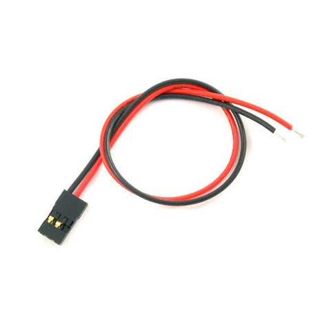 Male Hitec connector with 22 AWG Wire [Battery Side] (80012)