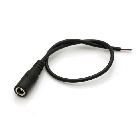 5521 DC Power Plug Female Connector with Bare Leads OD: 5.5mm (80115)
