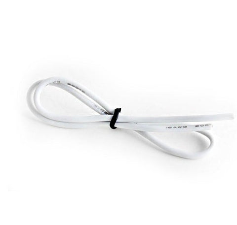 18 AWG Silicone Wires 1 Foot (White) (80135-W-4)