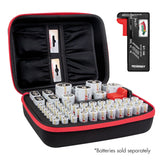 Tenergy Battery Organizer Storage Case With Tester, Includes (80524)