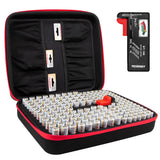 Tenergy Large Battery Organizer Storage Case With Tester (80528)