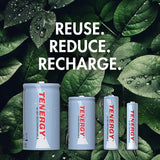 Combo: Tenergy NiMH Rechargeable Batteries (8AA/8AAA/4C/4D) (90101)