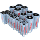 Combo: 26pcs Tenergy NiMH Rechargeable Batteries (90102)
