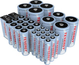 Combo: 34pcs Tenergy NiMH Rechargeable Batteries (90103)