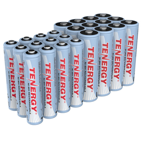 Combo: Tenergy NiMH Rechargeable Batteries (12AA/12AAA) (90106)