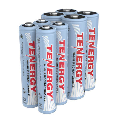 Combo: 8pcs Tenergy NiMH Rechargeable Batteries (4AA/4AAA) (90118)