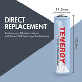Combo: 24 pcs Tenergy AA 2500mAh NiMH Rechargeable Battery + 6 (90120)