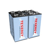 Tenergy NiMH 9V 250mAh Rechargeable Batteries, 4-pack (90165)