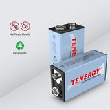 Combo: 20pcs Tenergy 9V 250mAh NiMH Rechargeable Batteries (90167)