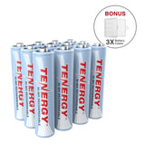 12 pcs Tenergy AAA 1000mAh NiMH Rechargeable Batteries + 3 AAA (90178)