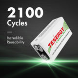 Combo: Tenergy TN141 2-bay 9V Charger + 2pcs Centura 9V 200mAh (90259)