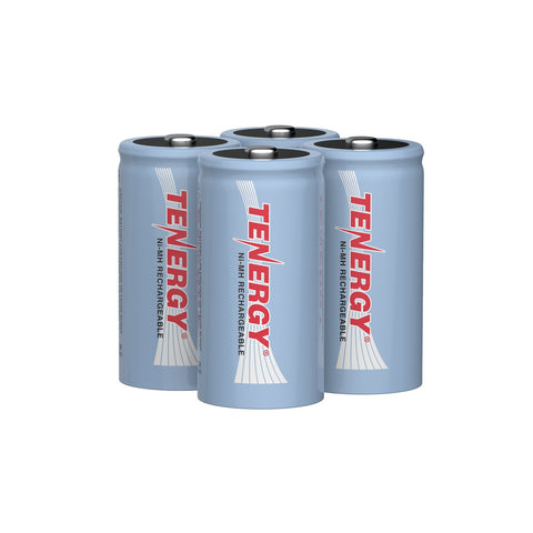 Tenergy NIMH C 1.2V 5000mAh Rechargeable Batteries, 4-pack (90290)