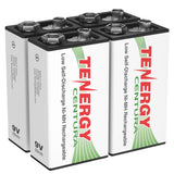 4pcs Tenergy Centura NiMH 9V 200mAh Rechargeable Batteries (90365)