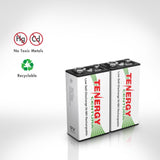 4pcs Tenergy Centura NiMH 9V 200mAh Rechargeable Batteries (90365)