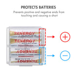 Tenergy 30 Pack Plastic Cases for AA and AAA Batteries - 4 (90441)