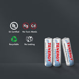 Combo: Tenergy TN156 4-Bay AA/AAA NiMH LCD Battery Charger + (90500)