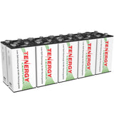 10pcs Tenergy Centura NiMH 9V 200mAh Rechargeable Batteries (90547)