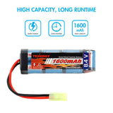 Combo: Tenergy Airsoft NiMH 8.4V 1600mAh Flat Battery Pack /w (90570)
