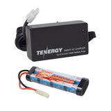 Combo: Tenergy Airsoft NiMH 9.6V 1600mAh Flat Battery Pack /w (90574)