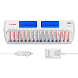 Tenergy TN438 16-Bay AA/AAA NiMH/NiCd LCD Smart Battery (90634)
