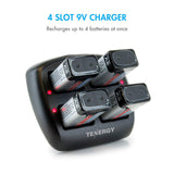 Tenergy TN294 4-Bay 9V Li-ion Battery Charger (90639)