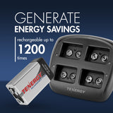 Tenergy TN294 4-Bay 9V Li-ion Battery Charger (90639)