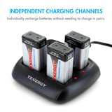 Tenergy TN294 4-Bay 9V Li-ion Battery Charger (90639)