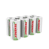 8-pack Tenergy Centura NiMH C 1.2V 4000mAh Rechargeable (90645)