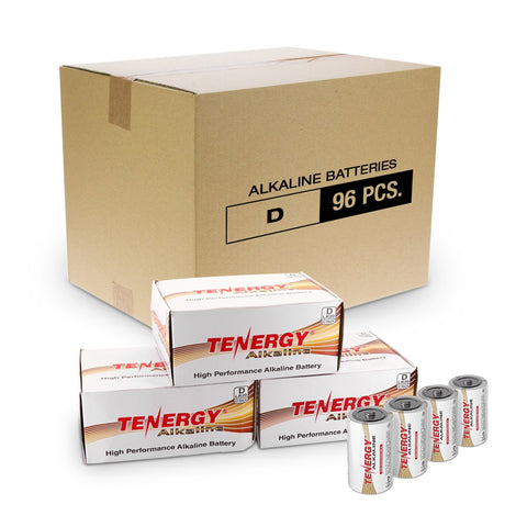 Tenergy 96pcs D Size (LR20) Alkaline Batteries (90662)