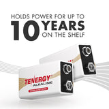Tenergy 240pcs 9V Size (6LR61) Alkaline Batteries (90664)