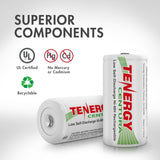 Tenergy 16 Pack Centura NiMH D 1.2V 8000mAh Rechargeable (90666)