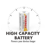 80pcs Tenergy D 5000mAh NiCd Button Top Rechargeable Battery (90668)